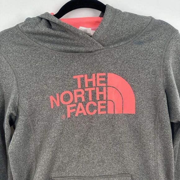 The North Face Hoodie Womens XS Gray Long Sleeve Hand Pockets - Picture 2 of 15